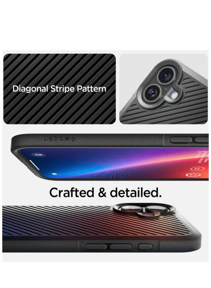 سبايجن غطاء حماية Core Armor لهاتف iPhone 16 (2024) - أسود غير لامع - Image 3