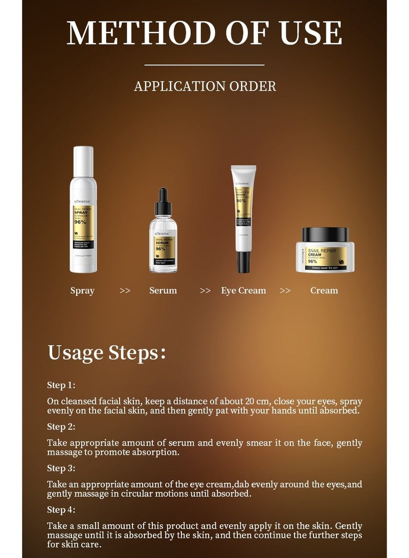 Kormesic Snail Mist Spray 150ml | Hydrating & Soothing Repair - Image 4