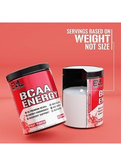 Evlution EVL BCAAs Amino Acids Powder - BCAA Energy Pre Workout Powder for Muscle Recovery Lean Growth and Endurance - Rehydrating BCAA Powder Post Workout Recovery Drink with Natural Caffeine - Fruit Punch  - Image 5