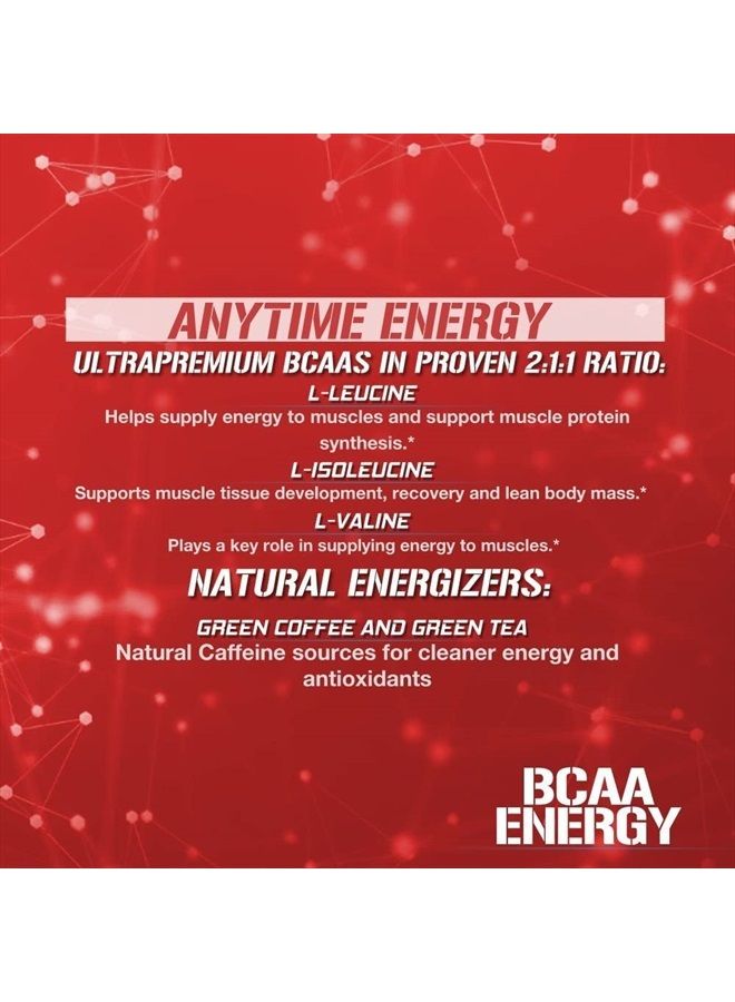 Evlution مسحوق الأحماض الأمينية EVL BCAAs - مسحوق طاقة BCAA قبل التمرين لاستعادة العضلات والنمو النحيف والقدرة على التحمل - مسحوق BCAA لإعادة الترطيب بعد التمرين مع كافيين طبيعي - نكهة فواكه مشكّلة - Image 3