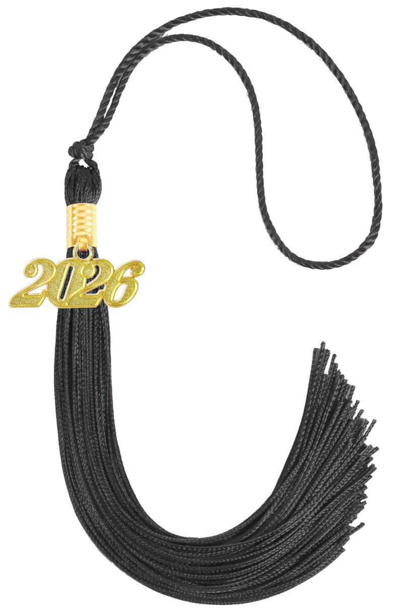 GRADFTY 2026 Tassel Graduation,Black Tassel 2026 for Grad Cap and Graduation Ceremony Accessory Decoration - Image 1