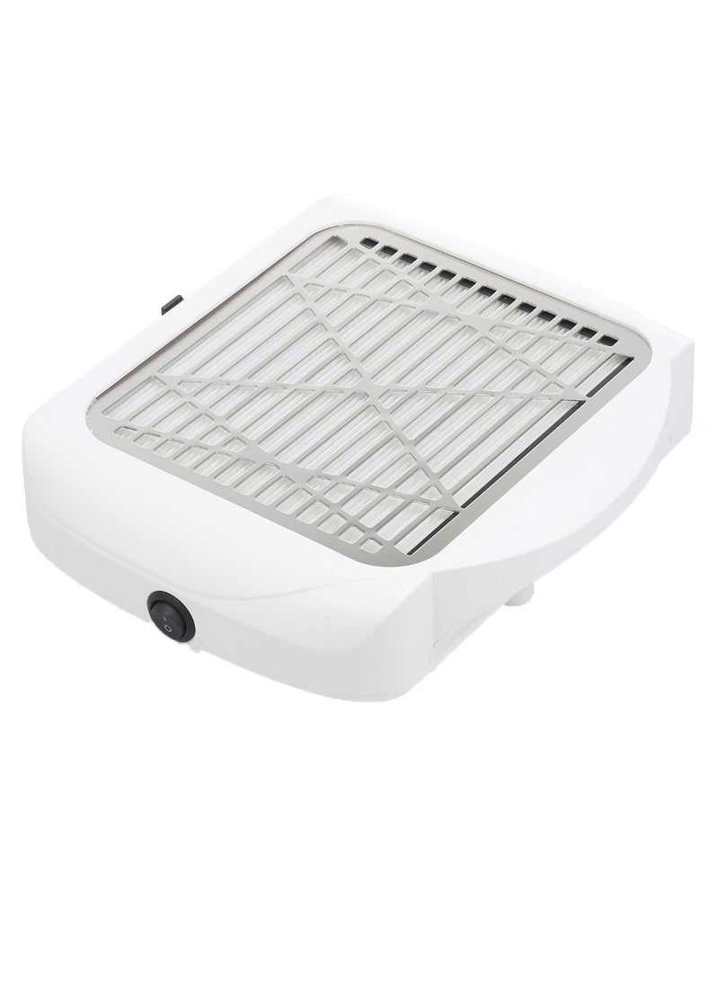 NIBEMINENT Nail Dust Collector Vacuum Cleaner Machine White/Grey - Image 1
