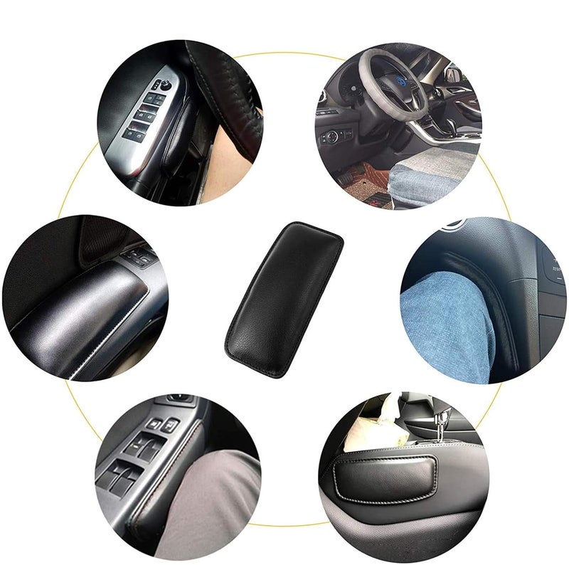 igersaw CLOUDTAIL CHOICE 2 Pcs Leather Auto Center Console Knee Cushion Soft Pad Car LongDistance Driving Foot Care Knee Leggings Cover Thigh Support Comfort Elastic Pillow - Image 5