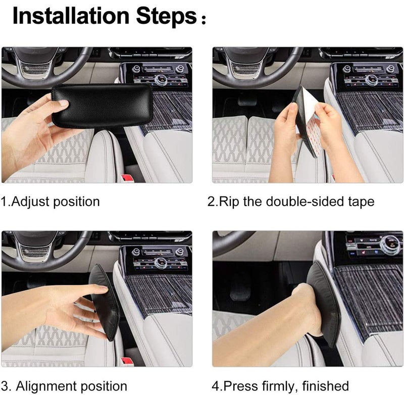 igersaw CLOUDTAIL CHOICE 2 Pcs Leather Auto Center Console Knee Cushion Soft Pad Car LongDistance Driving Foot Care Knee Leggings Cover Thigh Support Comfort Elastic Pillow - Image 3