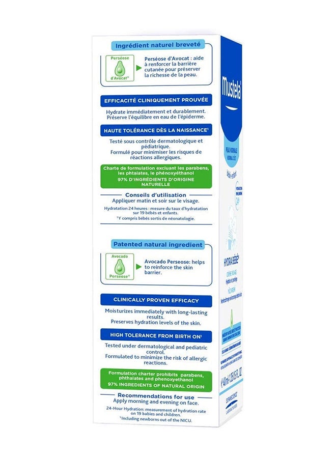 Mustela Hydra Bebe Facial Cream- 40Ml - Image 2