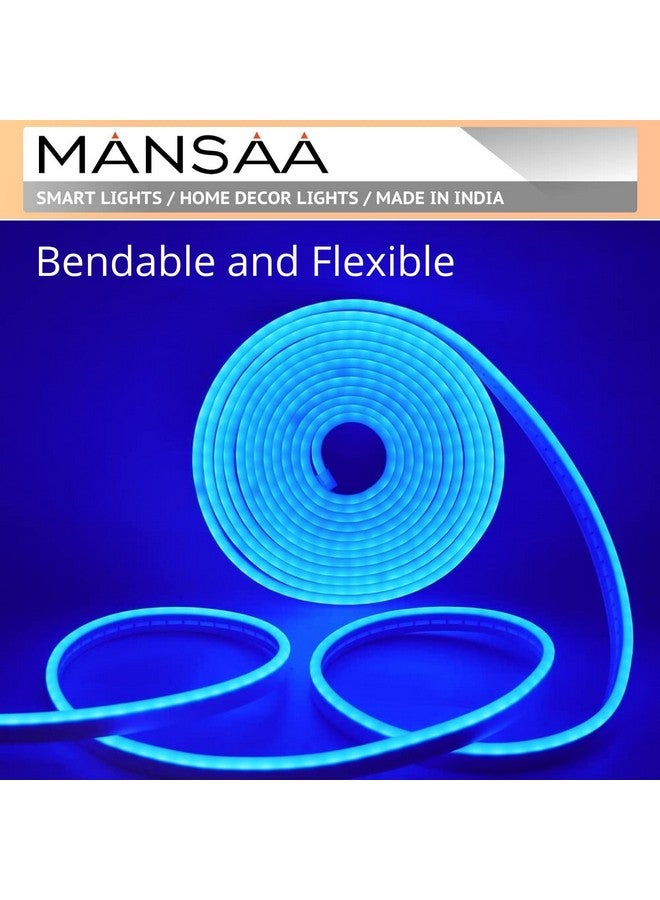 MANSAA MANSAA Neon Light Strip | 18 Months Warranty | 5 Meters/16.4 ft, Led Strip Light, Strip Lights for Home Decoration, Neon Light for Indoor & Outdoor, 12V Adaptor, Shockproof & Waterproof (Blue) - Image 4