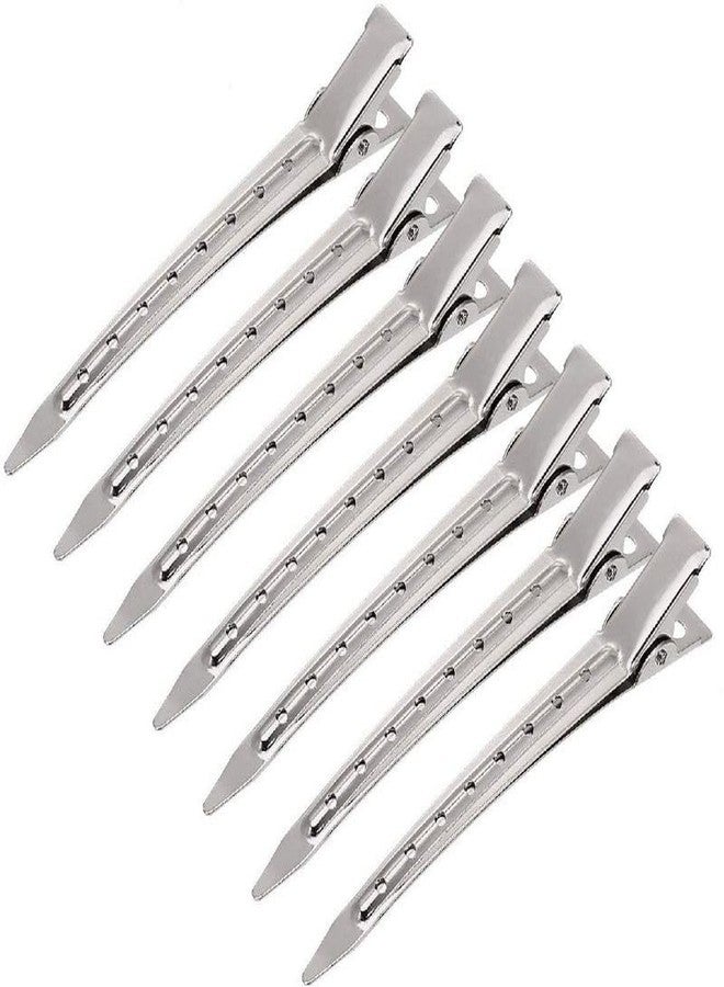 DUANT Hair Clips for Women Pack of 12 Stainless Steel Duckbill Section Clips Metal Crocodile Hair Clips for Styling Salon Hair Sectioning Clips for Cutting Coloring Curling Blow Dry Hair Clip for Women Stylish Professional Hair Clip - Image 1