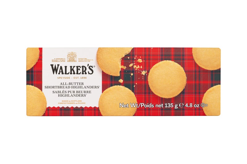 Walker's Shortbread Highlanders, All-Butter Shortbread Cookies, 4.8 Oz Box - Image 1