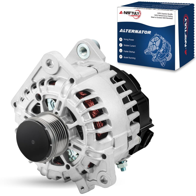 11258N Alternator Fits for 20072013 Nissan Altima L4 25L 20072012 Sentra 20112013 Rogue 110A High Output Alternator Replace AVA0074 V849054 11258 23100JA02A 23100JA02B 23100JA02C