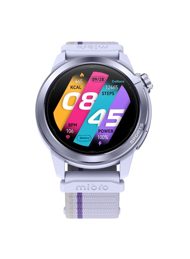 Mibro [subsidies] Yuepaozhe Active2 Running Sports Watch, Marathon Smarch, Outdoor Cycling Heart Rate Monitor, Dual-frequency Five-star Positioning 165pace3, Purple - Image 4