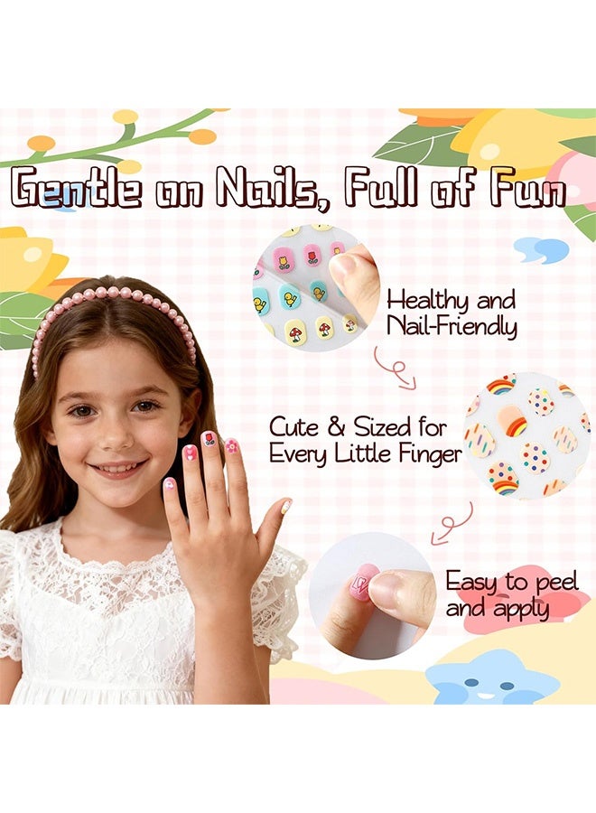 Quantum 15 PCS Kids Nail Stickers, Self-Adhesive Nail Art Decals, Self Adhesive Nail Polish Decals for Kids Girls Nail Art Decoration Fun - Image 3