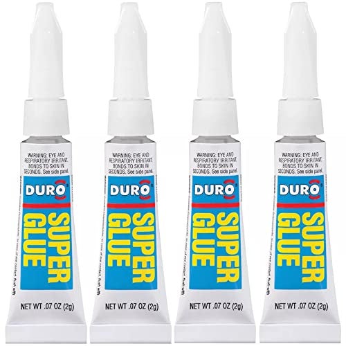 Henkel Duro Super Glue, Clear Superglue, 0.07 fl oz Tube, 4 Pack - Cyanoacrylate Adhesive Instant Glue, Quick Dry - Image 2