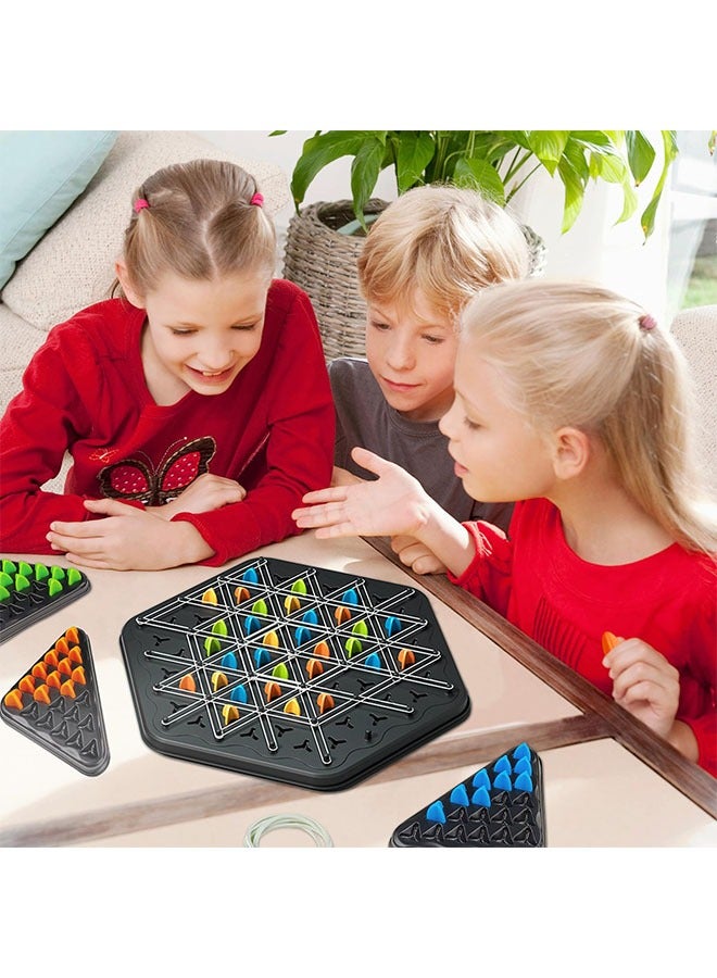 meayul Chain Triggle game, interactive triggle board game, chain triangle chess game, triggle game rubber bands, triangle chess board game, triggle board game suitable - Image 4