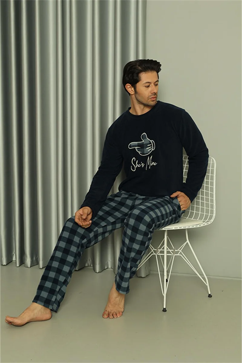 اكبينيز Welsoft Men's Polar Lover's Combination Pajama Set 50123 Price is for a Single Set