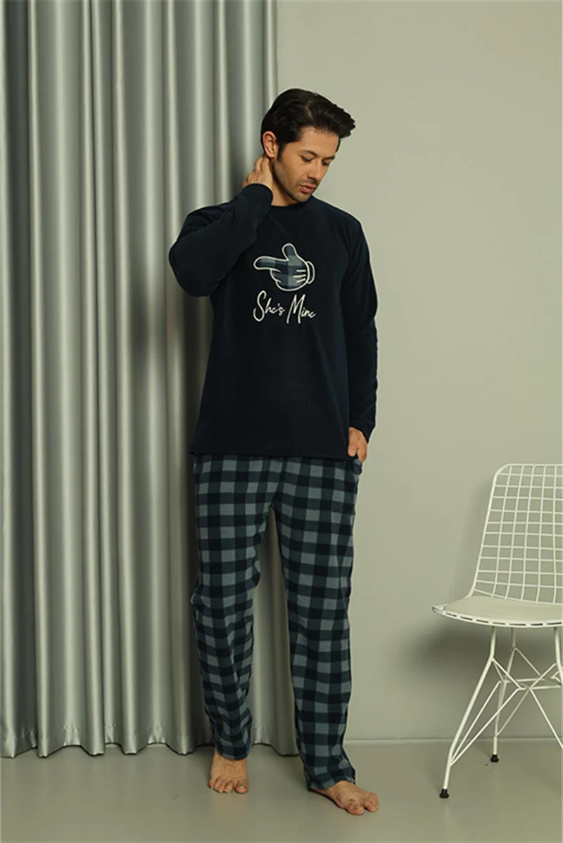 اكبينيز Welsoft Men's Polar Lover's Combination Pajama Set 50123 Price is for a Single Set