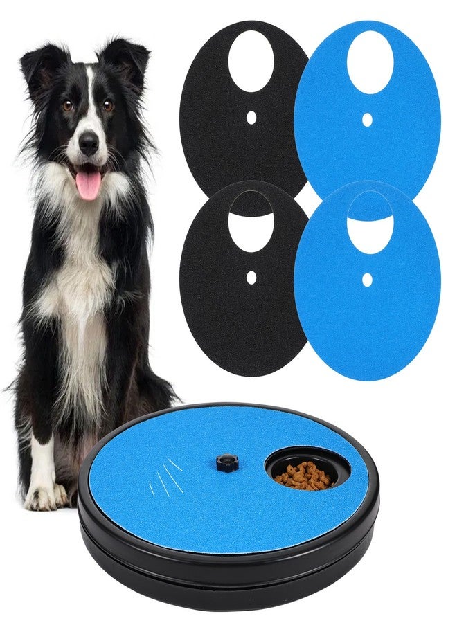 Grevosea Dog Nail Scratch Board, 3 in 1 Dog Scratch Board Rotatable Round Pad for Nails with Treat Box Dogs Nail File Toy Scratching Boards for Dogs Shorten Dog’s Side Nails Easier - Image 1