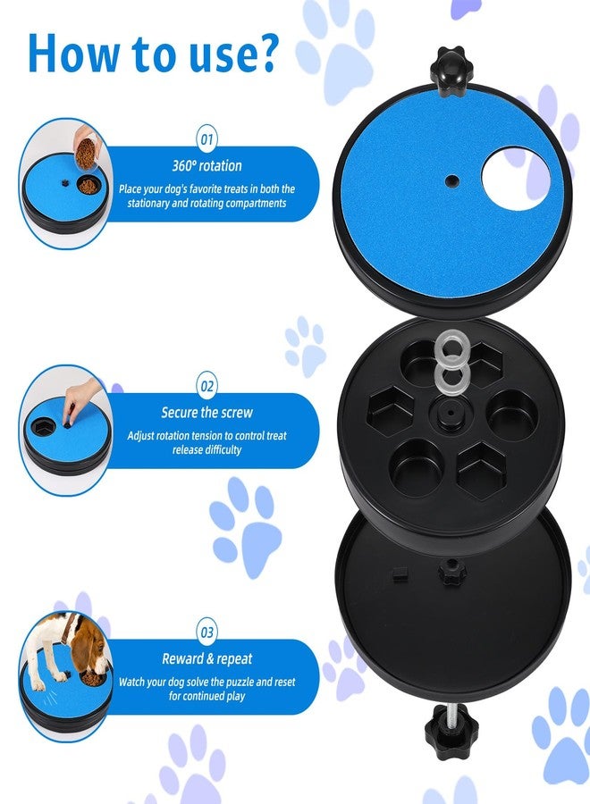 Grevosea Dog Nail Scratch Board, 3 in 1 Dog Scratch Board Rotatable Round Pad for Nails with Treat Box Dogs Nail File Toy Scratching Boards for Dogs Shorten Dog’s Side Nails Easier - Image 4