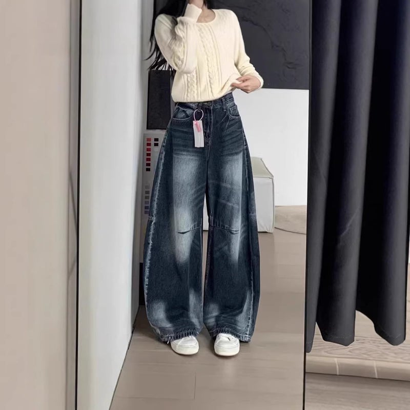 Unisex Classic Denim Jeans Loose Fit Daily Outdoor Wear - Image 2