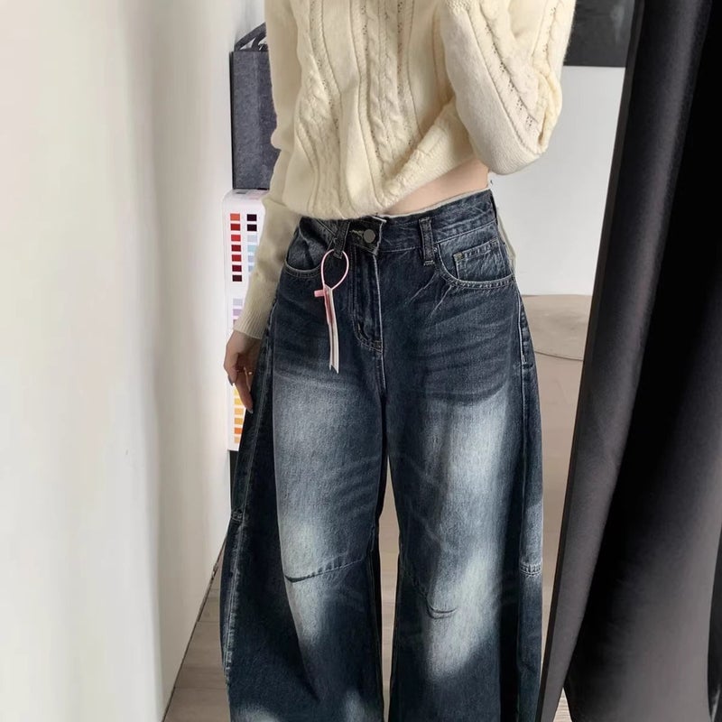 Unisex Classic Denim Jeans Loose Fit Daily Outdoor Wear - Image 5