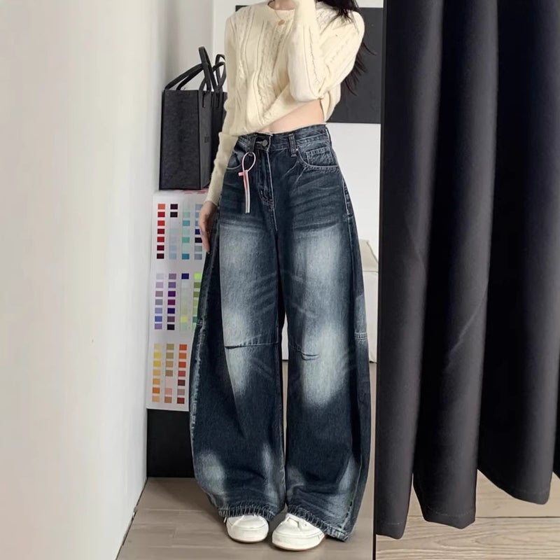 Unisex Classic Denim Jeans Loose Fit Daily Outdoor Wear - Image 4