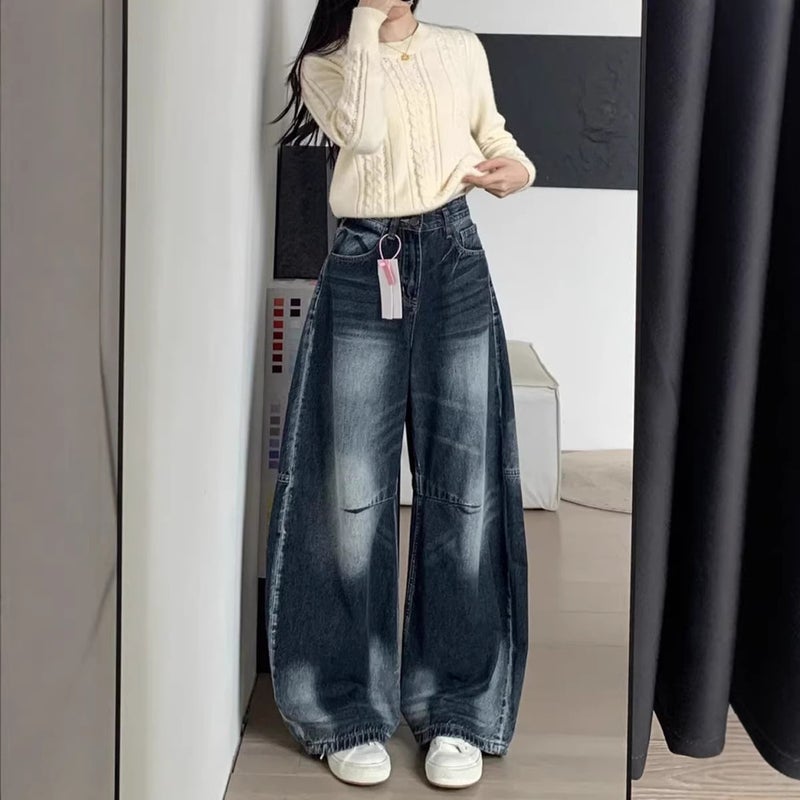 Unisex Classic Denim Jeans Loose Fit Daily Outdoor Wear - Image 3