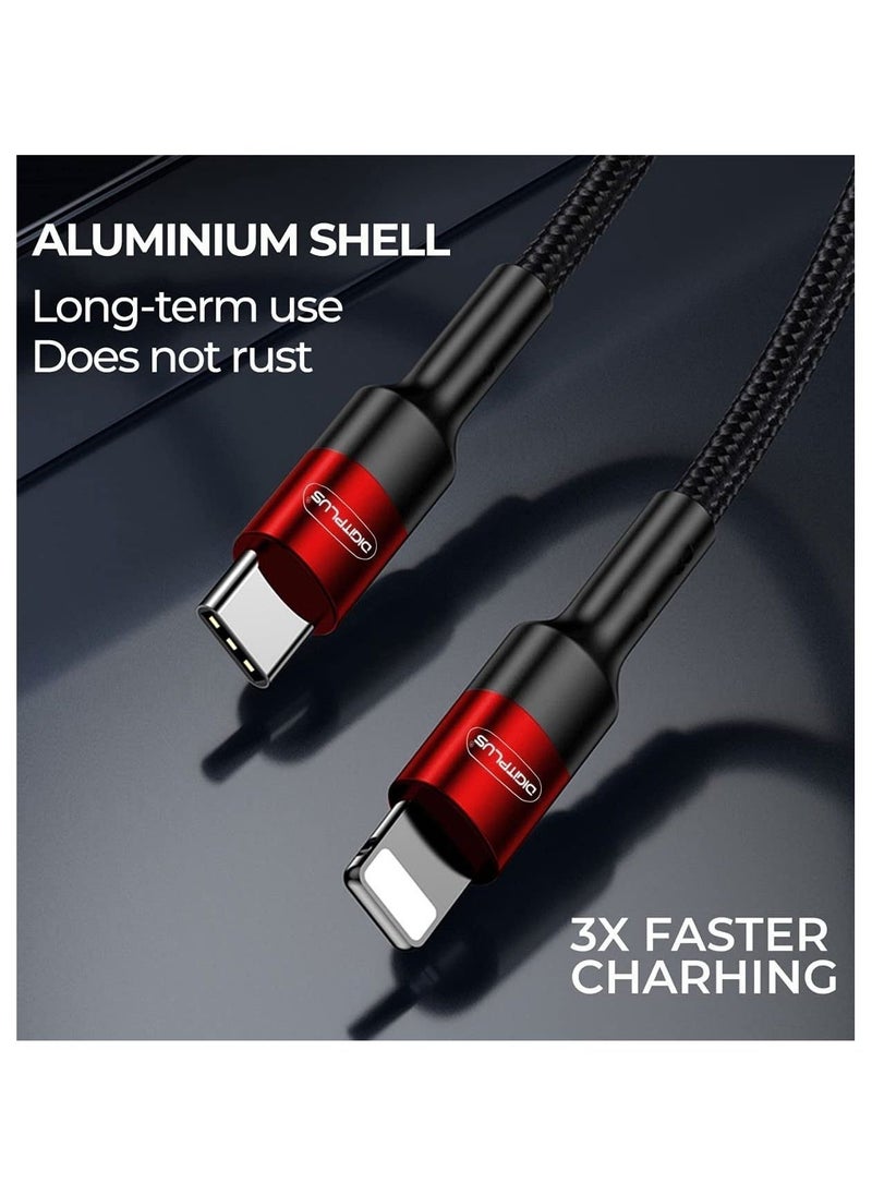 Digitplus type c charger cable for iPhone fast charging cable 3A output 1.2 Meters 4FT durable cable compatible with iPhone devices - Image 1