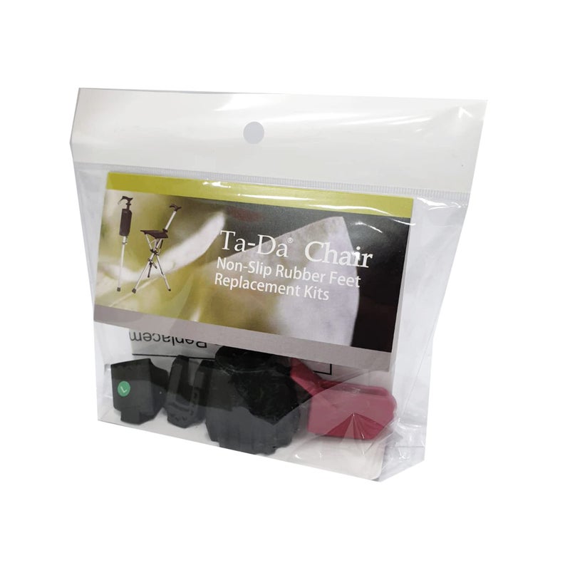 STEP2GOLD Rubber Feet Replacement Kit for Ta-Da Chair Series 1, Non-Slip Foot Cover, Foot Pad - Black - Image 4
