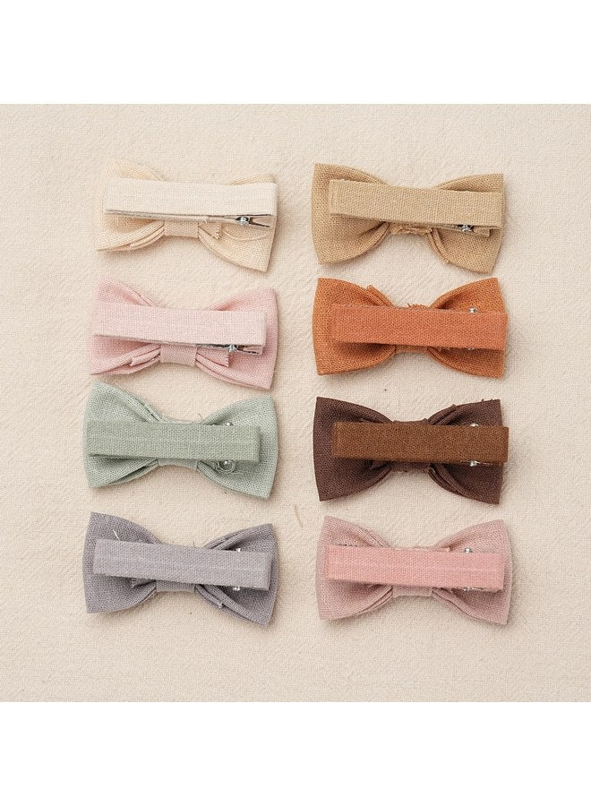 FANCY CLOUDS Baby Hair Clips with Baby Girl Bows,20pc Boutique Handmade Fully Lined Hair Barrettes Hair Accessories for All Age Girls Toddlers Infants - Image 5