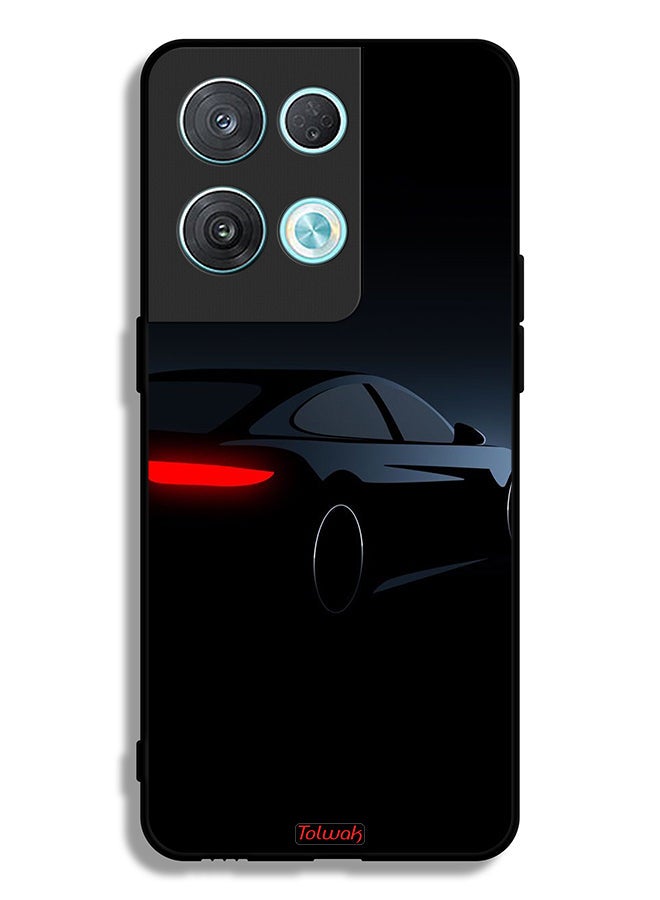 Tolwak Oppo Reno8 Pro 5G Protective Case Cover Dark Car - Image 2