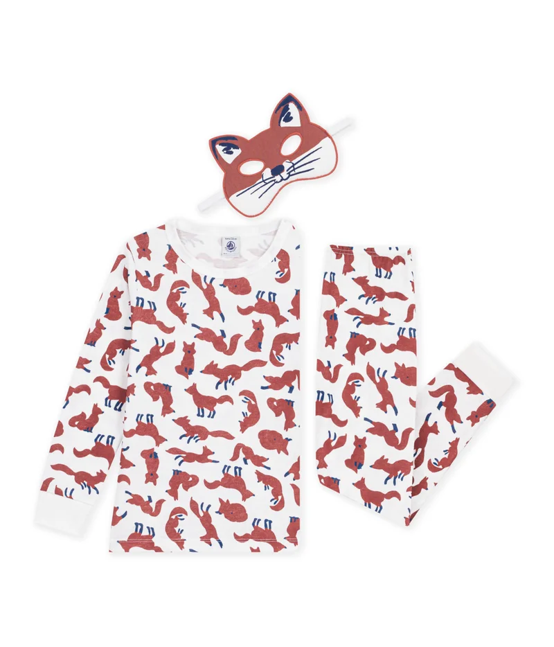 Petit Bateau Children's Cotton Fox Costume Pyjamas