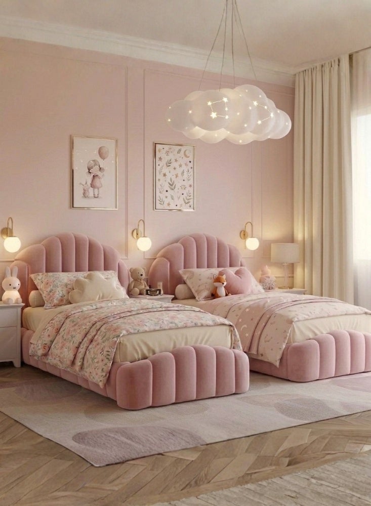 KARNAK Petalia Single Kids Bed – Pink - Image 1
