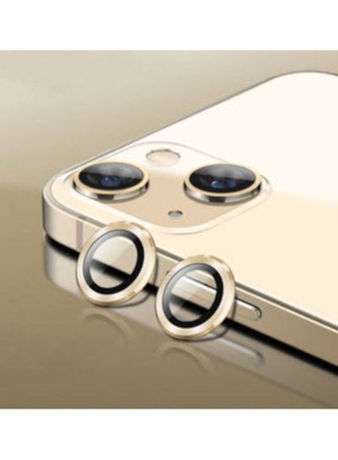 ACLIX Tempered Glass Camera Lens Protector Full Coverage For Apple iPhone 14 Gold