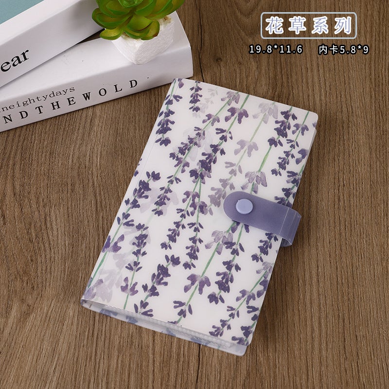 كتاب بطاقات شفاف متعدد الطبقات 240 بطاقة تخزين على شكل نجوم 3 إنش نوع زر طلاب كوري - Image 1