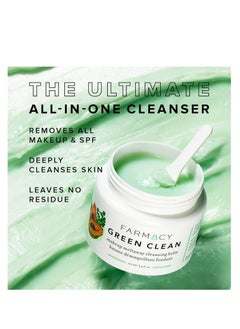 FARMACY Farmacy Natural Cleansing Balm - Green Clean Makeup Remover Balm - Effortlessly Removes Makeup & SPF - 100ml Makeup Cleansing Balm  - Image 2