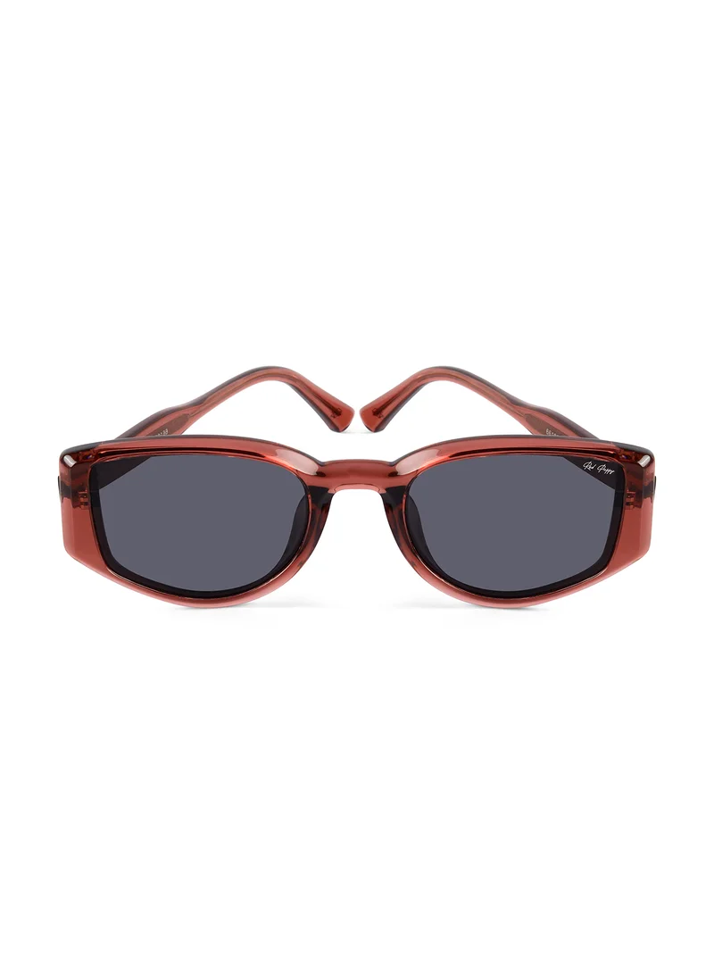 Woggles Stylish Red Polarized Rectangle Sunglasses|100% UV Protected| Men & Women