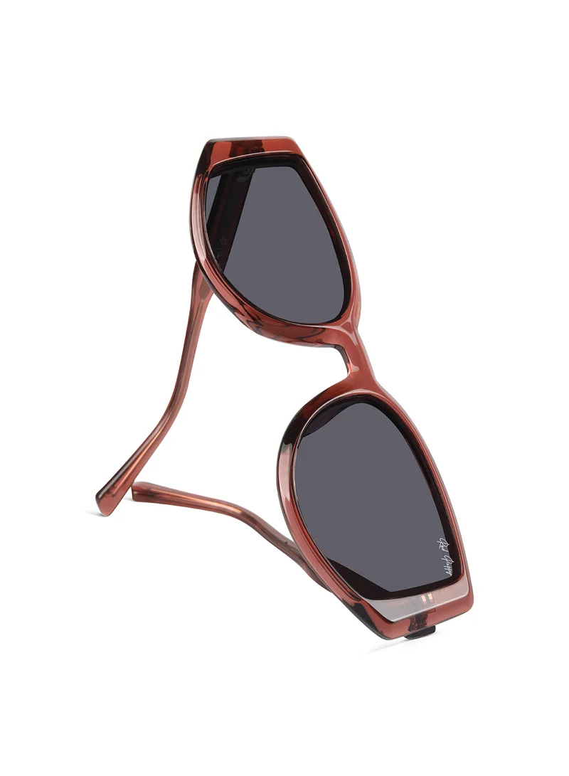Woggles  Stylish Red Polarized Rectangle Sunglasses|100% UV Protected| Men & Women  | Best Price UAE