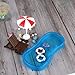 BinaryABC Miniature Swim Pool Swimming Ring Beach Umbrella ChairDIY Fairy Garden Dollhouse DecorMini Dollhouse Beach Decoration Set - Image 4