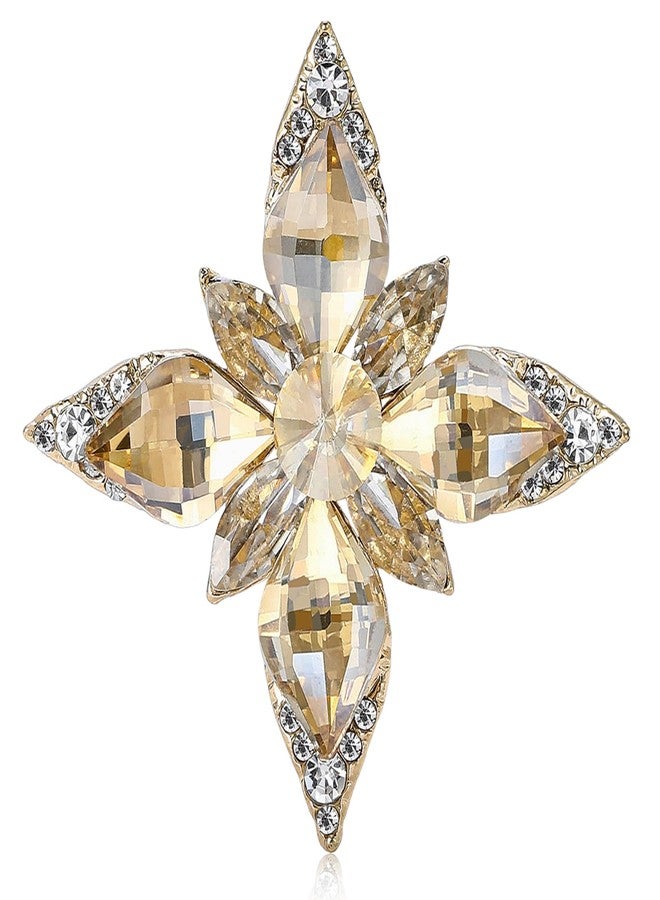 CUFTS Women's Vintage Austrian Crystal Brooch Pins Elegant Rhinestone Brooches Jewelry Gifts for Women Ladies - Image 1