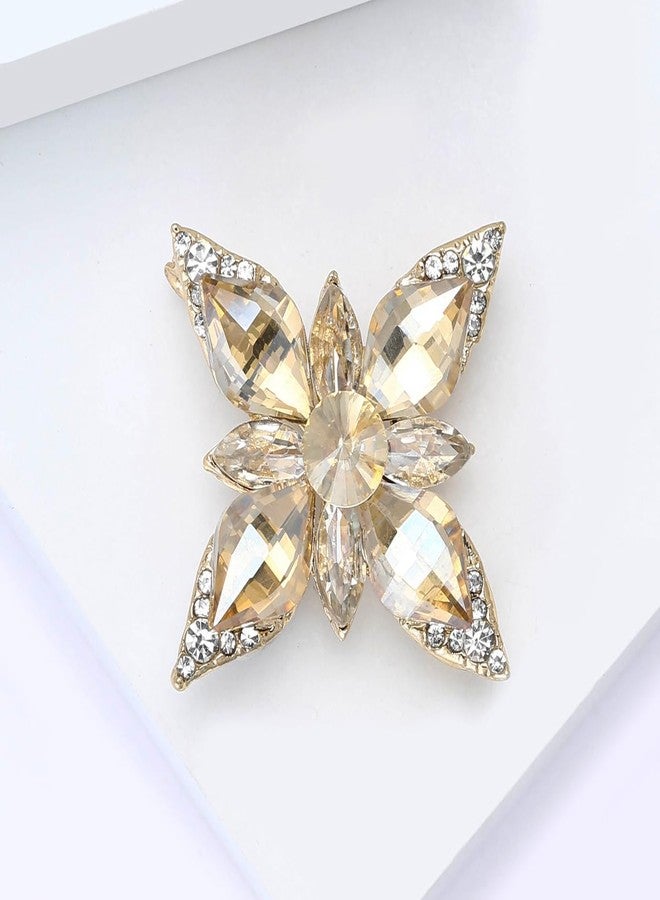 CUFTS Women's Vintage Austrian Crystal Brooch Pins Elegant Rhinestone Brooches Jewelry Gifts for Women Ladies - Image 2