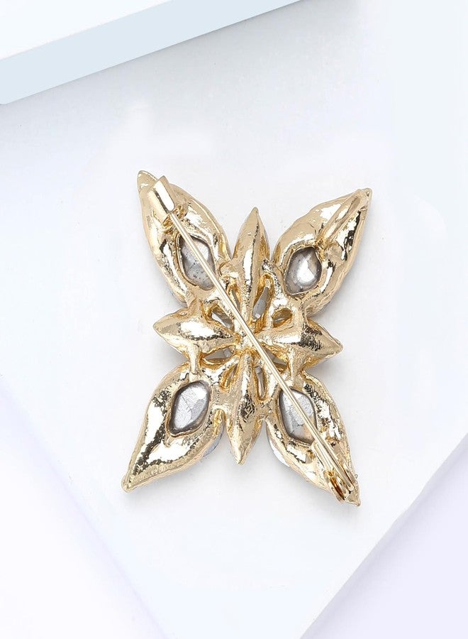 CUFTS Women's Vintage Austrian Crystal Brooch Pins Elegant Rhinestone Brooches Jewelry Gifts for Women Ladies - Image 3