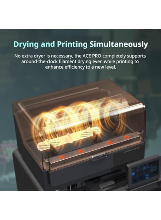 Starwell 3D Printer Kobra S1 Combo, Multi-Color Printer with ACE PRO, 600mm/s High Speed Printing High Precision, Auto Leveling with Auto Calibration App One-Click Printing 250 x250x250mm Build Size - Image 3