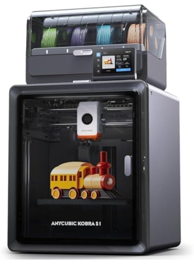 Starwell 3D Printer Kobra S1 Combo, Multi-Color Printer with ACE PRO, 600mm/s High Speed Printing High Precision, Auto Leveling with Auto Calibration App One-Click Printing 250 x250x250mm Build Size - Image 1