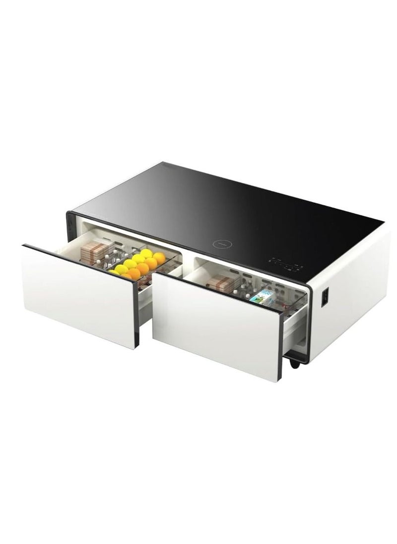 Generic - Smart Minibar Coffee Table with Built-in Wireless Charger, Fridge, Bluetooth Music System, and USB Charger - Modern and Multi-Functional - Image 1