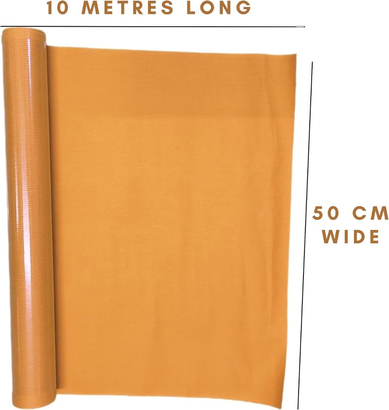 AL FAKHAMA Water Resistant Notebook Cover Roll - Brown Paper Roll (50 CM Wide x 10 Metres Long) - Image 2