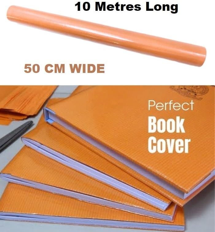AL FAKHAMA Water Resistant Notebook Cover Roll - Brown Paper Roll (50 CM Wide x 10 Metres Long) - Image 4