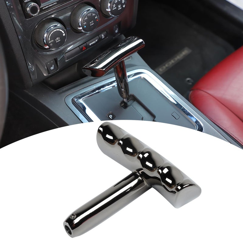 PDKLIN THandle Metal Gear Shift Knob for 20082014 Jeep Wrangler20112014 LibertyDurango20112013 Grand Cherokee20092014 Dodge Ram Gun Color