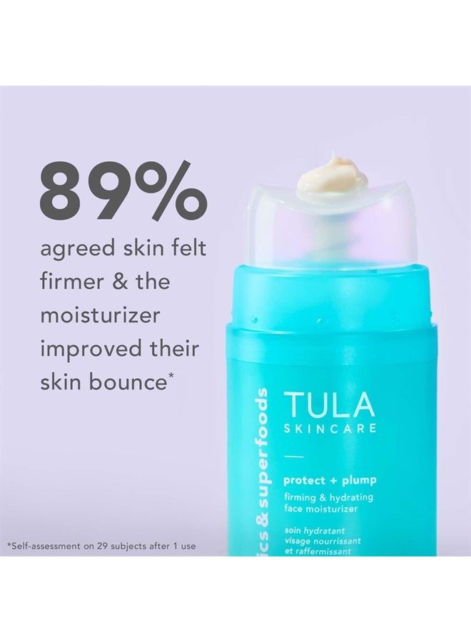 TULA Skin Care Protect + Plump Firming & Hydrating Face Moisturizer | Skincare-First, Daily Ageless Moisturizer, Minizimes the Look of Wrinkles & Fine Lines | 1.6 oz. - Image 5