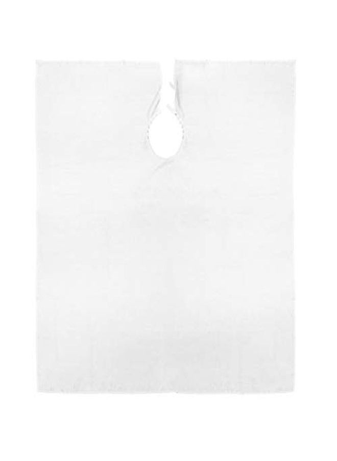 Betty Dain Lightweight Crinkle Nylon Hair Cutting/Styling Cape, Water Resistant, Ultra Lightweight Crinkle Antron Nylon, Repels Hair, Neck Snap Closure, Generous 54 X 60 Inch Size, White  - Image 1