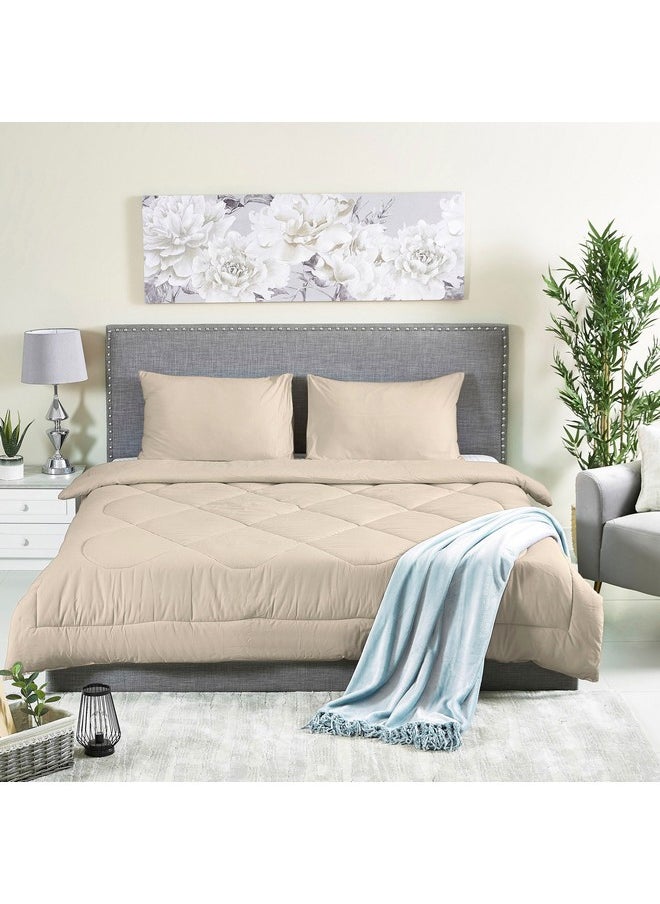Home Box Ballina 3-Piece Solid Cotton King Comforter Set 240 x 220 cm  - Image 5