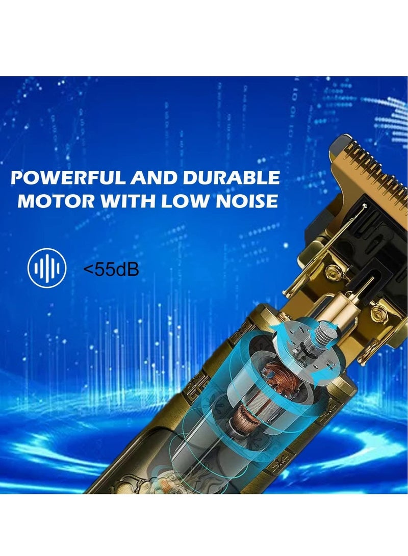 Hair Clippers for Men, Cordless Electric Hair Trimmer Rechargeable Beard Trimmer Shaver - Image 5